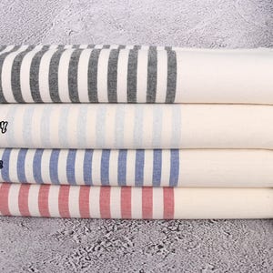 Personalized Turkish Towel, Monogrammed Beach Towel, Striped Towel, Personalized Bridesmaid Gift, 40&quot;x71&quot; Cotton Towel,