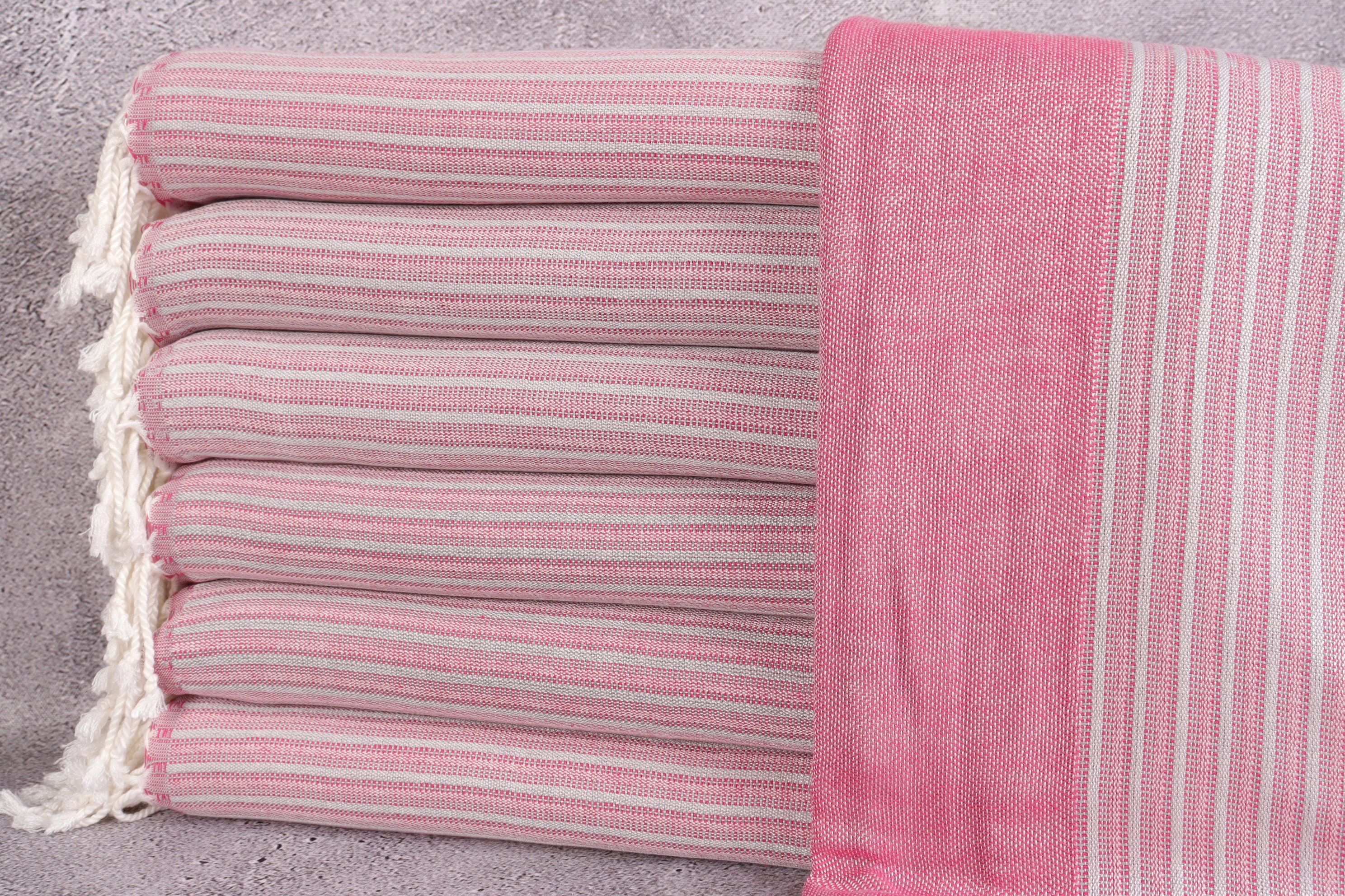 Turkish Towel, Personalized Striped 36x71 Inches Towel For Gift, Sarong Peshtemal, Sauna