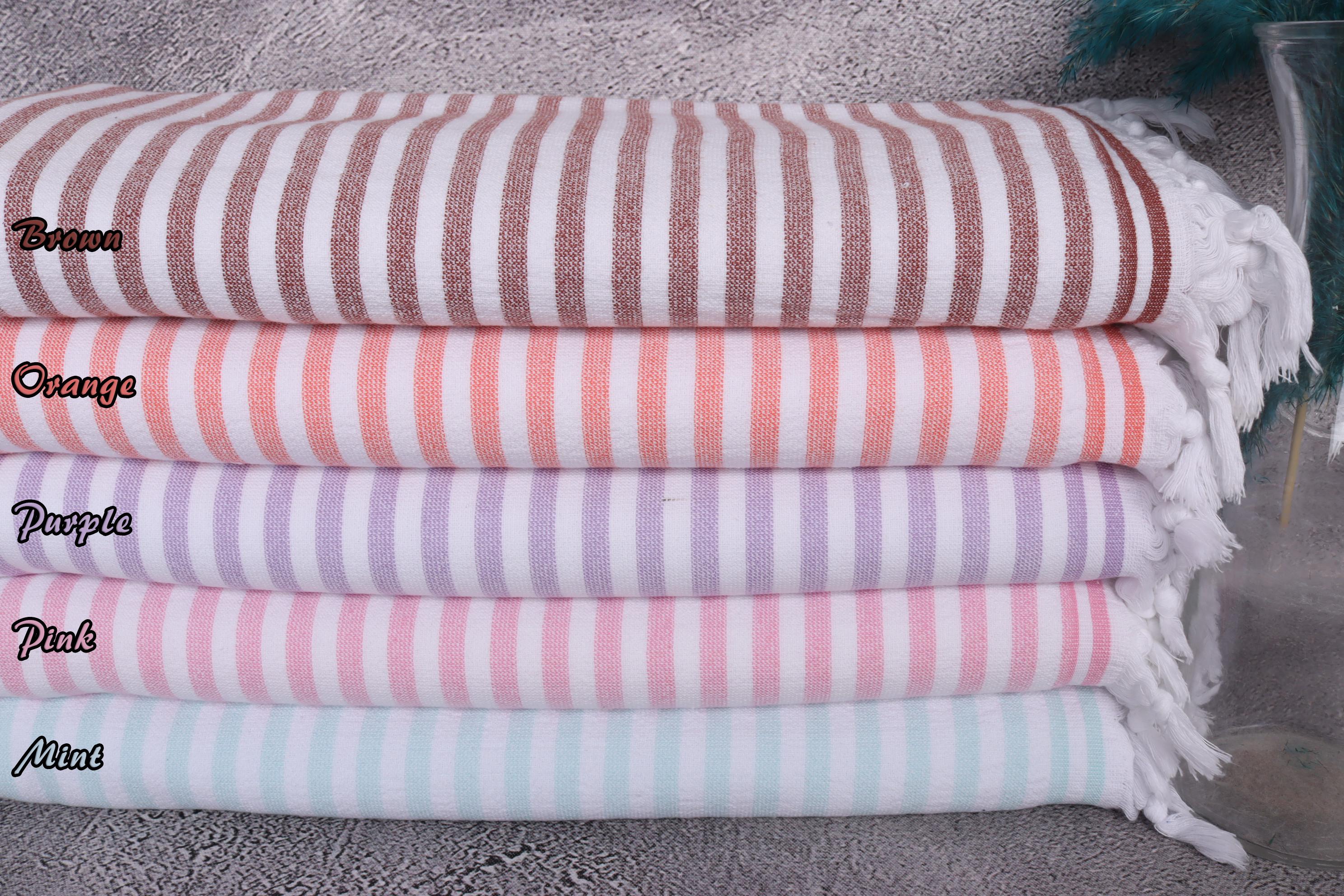 Terry Striped Towel, Best Friend Gift, Turkish towel, Bachelorette Gifts, 36"x71" Cotton Towel, Bachelorette Party Favor,