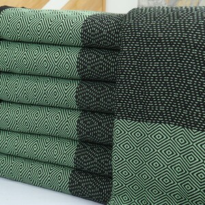 Bedcover, Sofa Blanket, Green Blanket, Diamond Throw, 79x99 Inches Aesthetic Blanket, Turkey Throw, Gift Throw, Organic Blanket, image 2