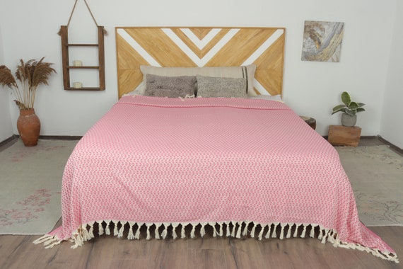 Wedding Gift Blankets, Home Decor Blanket, Fuchsia Throw