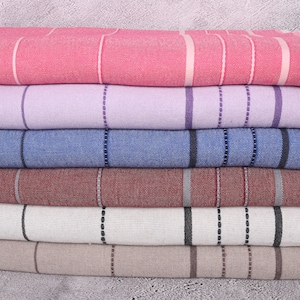 Striped Throw, Woven Blanket, Housewarming Gift, 79&quot;x99&quot; Cotton Throw, Couch Cover, Personalized Gifts, Bridesmaid Gift,