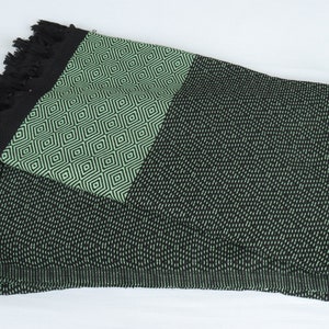 Bedcover, Sofa Blanket, Green Blanket, Diamond Throw, 79x99 Inches Aesthetic Blanket, Turkey Throw, Gift Throw, Organic Blanket, image 6