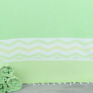 Patterned Towel, Bath Towel, Handmade Gift, 36x71 Inches Green Cotton Towel, Bachelorette Party Gift, Summer Gift, Custom Bath Towel,
