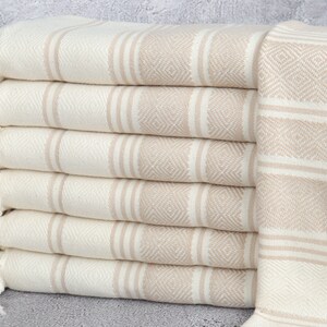 Dish Towel Embroidery Designs, Personalized Kitchen Towel, Beige-Natural Towel, Diamond Towel, 18x40 Inches Gift For Him, Turkey Towel,