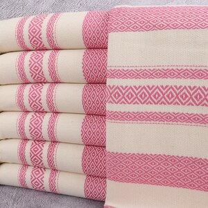Wedding Gift Towels, Organic Towel, Diamond Peshtemal, 36x71 Inches Bridal Shower Towel, Fuchsia Towel, Sauna Peshtemal, Turkey Peshtemal,