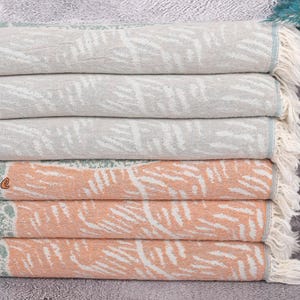 Animal Patterned Towel, Best Beach Towel, 34&quot;x71&quot; Cotton Towel, Monogrammed Beach Towel, Wedding Gifts Towel, Best Friend Christmas Gift,