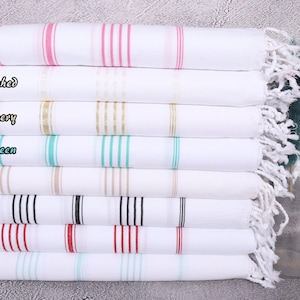40&quot;x71&quot; Cotton Towel, Bachelorette Party Gift, Monogram Turkish Towel, Striped Towel, Personalized Towel, Turkish Towel Set,