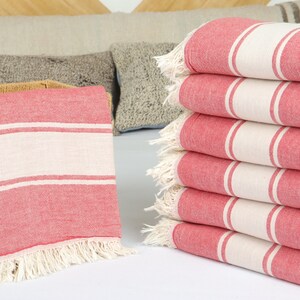 Wholesale Blankets, Home Decor Blanket, Red Throw, Striped Throw, 60x71 Inches Shower Curtain, Bulk Order Blanket, Couch Throw, image 4