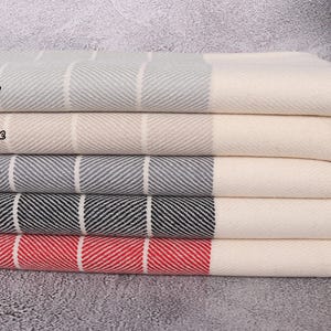 Small Bath Towels, Kitchen Towel, 16&quot;x36&quot; Cotton Tea Towel, Striped Tea Towel, Monogram Hand Towel, Valentines Day Gift Idea,