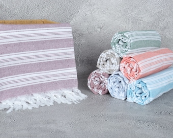 Personalized Turkish Beach Towel Gift - Bridesmaid, Bachelorette, Bridal Shower or Wedding Favor
