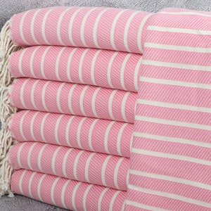 40x71 Inches Pink Cotton Towel, Bachelorette Party Decorations, Bridal Shower Gift, Wedding Gifts Towel, Flat Towel, Bridal Party Gifts,