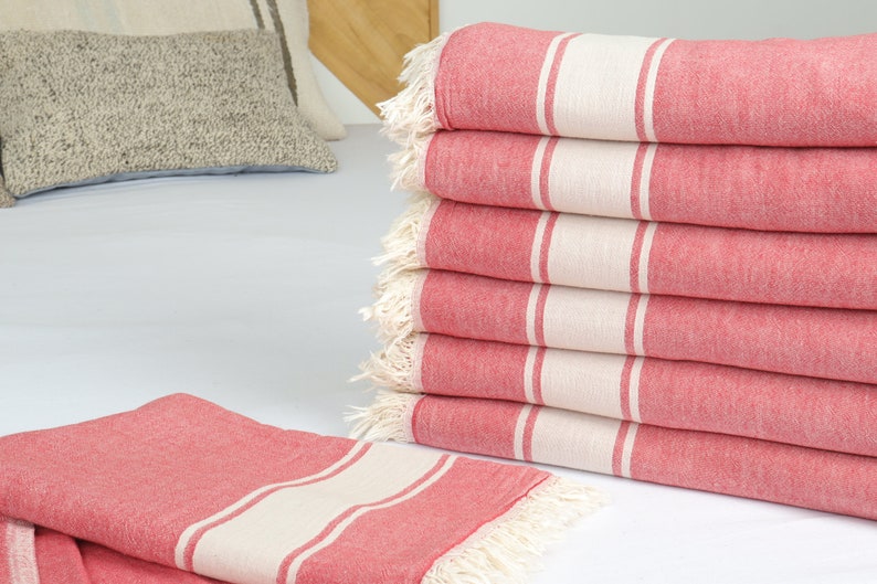 Wholesale Blankets, Home Decor Blanket, Red Throw, Striped Throw, 60x71 Inches Shower Curtain, Bulk Order Blanket, Couch Throw, image 3