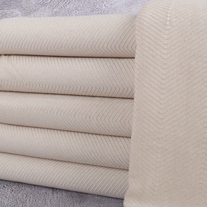 Turkish Bedspread, Home Decor Blanket, Chevron Beige Throw, 67x83 Inches Couch Cover, Camping Blanket, Turkey Bedspread, Decor Throw,