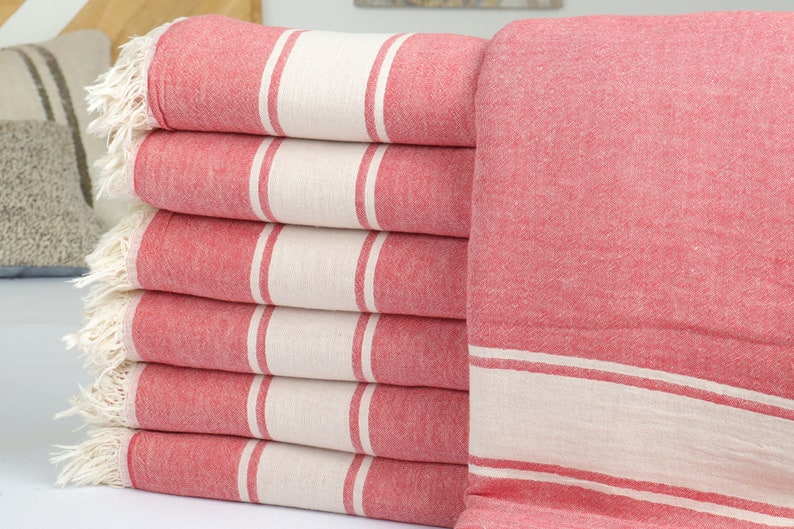 Wholesale Blankets, Home Decor Blanket, Red Throw, Striped Throw, 60x71 Inches Shower Curtain, Bulk Order Blanket, Couch Throw, image 2