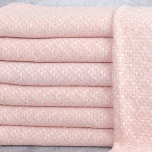 Monogram Tea Towel, Monogram Kitchen Towel, Pink Towel, Herringbone Towel, 20x32 Inches Gift For Her, Travel Towel, Little Towel,