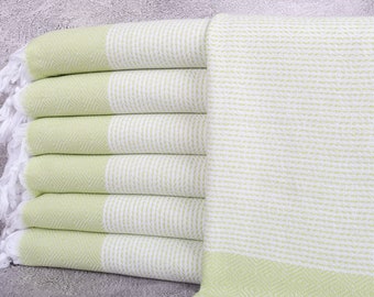 Face Towel, Small Towel, Diamond Dishcloth, 18x40 Inches Monogrammed Towel, Pistachio Green Napkin, Camping Washcloth, Spa Washcloth,