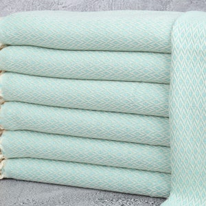 Wedding Gift Towels, Coffee Tea Towel, Mint Towel, Diamond Towel, 20x40 Inches Bridesmaid Gift, Wholesale Towel, Holiday Towel,
