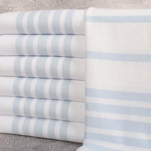 Turkish Towel, Turkish Hand Towel, Chevron Baby Blue Towel, 24x36 Inches Personalized Gift, Travel Washcloth, Organic Towel, Dish Dishcloth,