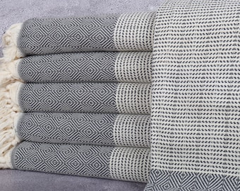 Turkish Blanket, Couch Throw, Diamond Throw, 71x79 Inches Couch Cover, Bulk Order Blanket, Turkey Bedspread, Organic Throw,