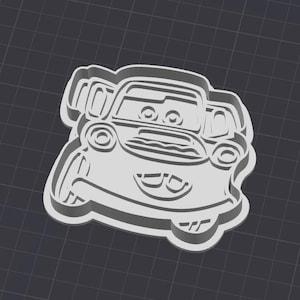 3D Printable Cookie Cutter STL File – Customizable Design for Baking – Customizable Car-Shaped Cookie Cutters for Kids