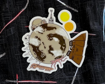 Star Wars Planet Stickers, Star Wars Galaxy Stickers, Star Wars Location Stickers, Tatooine, Hoth, Endor, Death Star