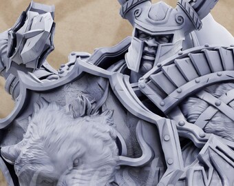 Roland | Templar / Paladin Miniature For Dungeons and Dragons D&D DnD |  Templars of the Northern Lights - Daybreak Miniatures