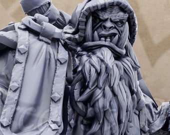 Diogenes 32mm Scale Orc Mage Shaman Wizard Miniature Dungeons Dragons Mini DnD - Mercenaries of the Void - Daybreak Miniatures