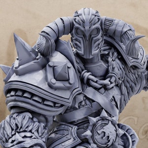 Mikas 32mm Scale Oathbreaker Paladin Chaos Knight Miniature Dungeons Dragons DnD Mini - The Order of Greybone - Daybreak Miniatures