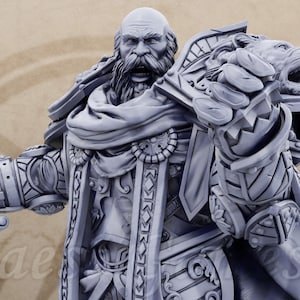 8K Paladin | Erasmus du Tranchant | The Paladins of the Silver Lion | D&D, Dungeons Dragons, Pathfinder, Age of Sigmar, Dnd | Daybreak Miniatures