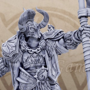 Hansel 32mm Scale Oathbreaker Paladin Chaos Knight Miniature Dungeons Dragons DnD Mini - The Order of Greybone - Daybreak Miniatures