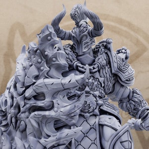 Marius 32mm Scale Oathbreaker Paladin Chaos Knight Miniature Dungeons Dragons DnD Mini - The Order of Greybone - Daybreak Miniatures