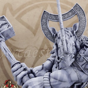 Ecphantus Rhinofolk Miniature Dungeons Dragons DnD Rhinofolk Mini D&D Rhinokin | The Fighting Philosophers of Corm