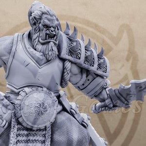 Jazkar Krenna Orc Miniature Dungeons Dragons Mini DnD - Zeithammer&#39;s Green Brigade - Daybreak Miniatures
