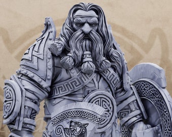 Dwarf - Ragnar Stoner - Dwarf Miniature Dungeons and Dragons D&D DnD Mini - White Ravens of Norrokk - Daybreak Miniatures