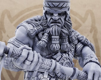 Dwarf - Kigan Krust - Dwarf Miniature Dungeons and Dragons D&D DnD Mini - Dwarfs of the Dark Deep - Daybreak Miniatures