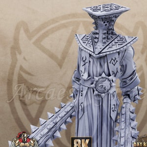 Hauser 32mm Scale Oathbreaker Paladin Chaos Knight Miniature Dungeons Dragons DnD Mini - The Order of Greybone - Daybreak Miniatures