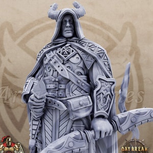 Horst 32mm Scale Tiefling Ranger Miniature Dungeons Dragons DnD Tiefl Mini - Sidewinders of the Loop - Daybreak Miniatures