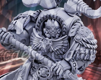Dragon Knight Space Commander Grimdark Marine Tabletop Wargaming Miniature UNOFFICIAL Proxy - Atlan Forge