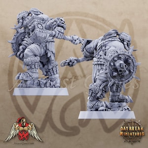 Jugger Hochmann (2 Weapon Choices) - Orc from Daybreak Miniatures "Mercenaries of the Void" release! Perfect mini figure for Dungeons and Dragons (D&D), Pathfinder, and Age of Sigmar!