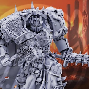 Ammon The Traitor Giant 90mm Tall Grimdark Chaos Mini UNOFFICIAL Tabletop Proxy by Ghamak
