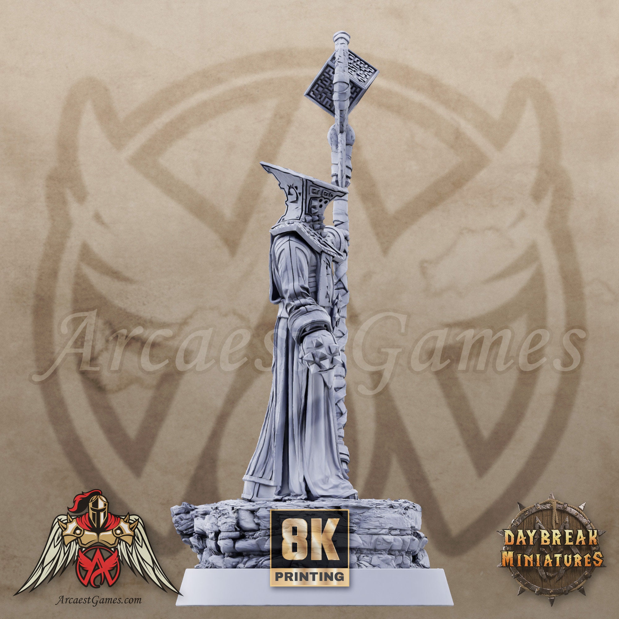 Arch Mage Coronus 32mm Scale Mage Wizard Sorcerer Miniature Dungeons ...
