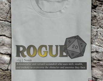 DnD Rogue Shirt, Rogue Class Definition Tshirt, Dungeons and Dragons Tee, DnD Shirt, Dungeon and Dragons Player Gift