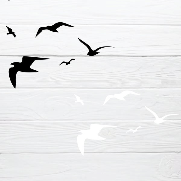 Flock of Birds  - Instant Digital Download - Svg, Dxf, Png, and eps files included! Files for Cricut, Flying Birds