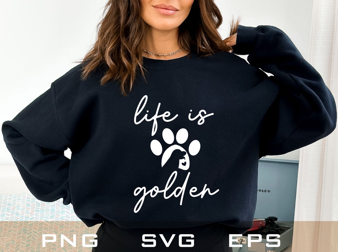 Life is Golden SVG Golden Retriever SVG Funny Cut File - Etsy Canada