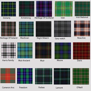 Choose your Clan Tartan - Traditional kilt Scottish  Black Stewart   Package Deal Available Tartans 100 - Handmade Men's Kilt Set