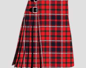 Handmade Cameron of Lochiel Tartan Kilt: Acrylic Wool, Made to Order