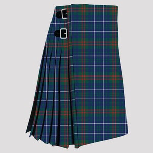 Handmade Edmonstone Tartan Kilt: Acrylic Wool, Leather Straps