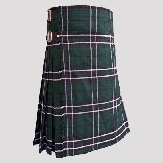 Men's Scottish Maclean of Duart Hunting Tartan Kilt Made With
