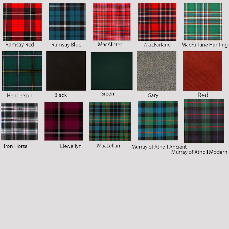 Choose Your Clan Tartan Traditional Tartan Kilt Scottish Gunn Modern